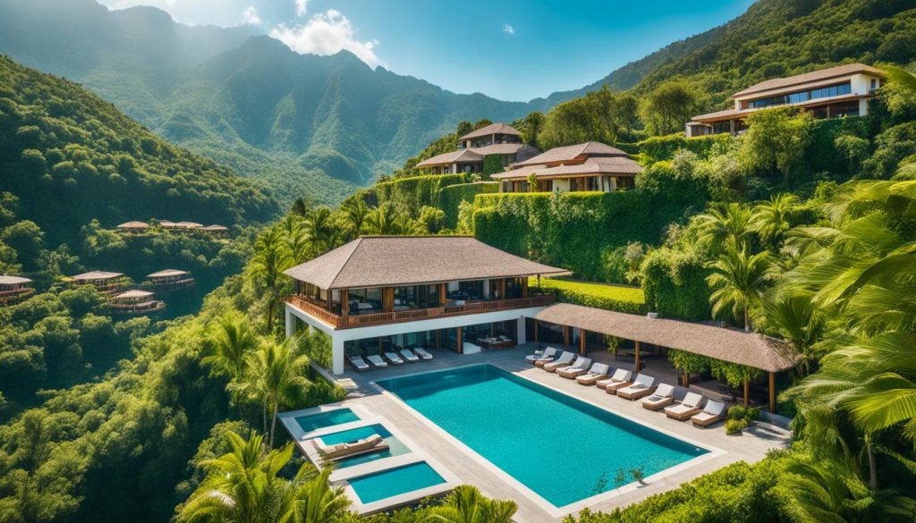 honeymoon villa with pool