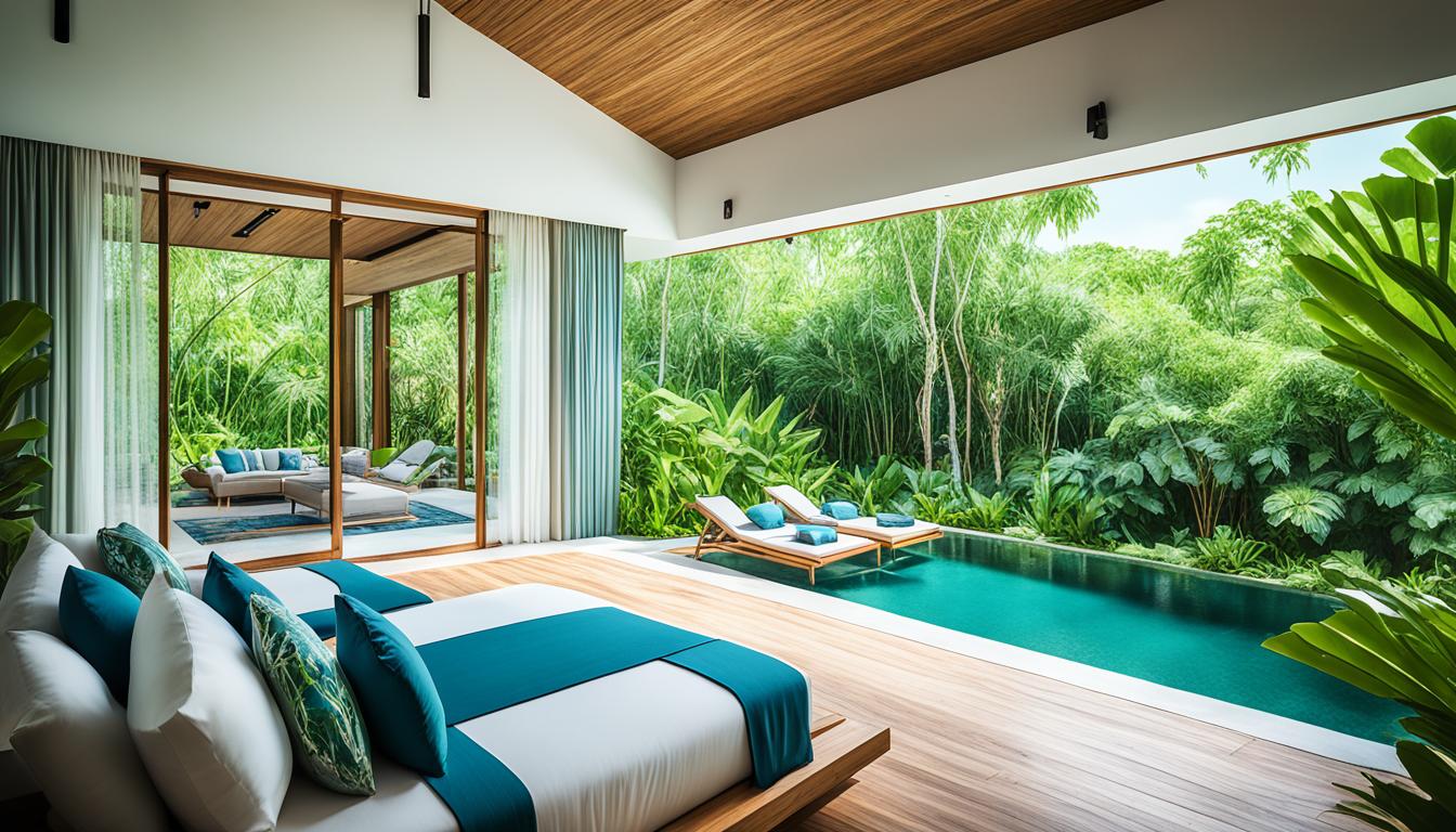 pool villa for eco-friendly stays