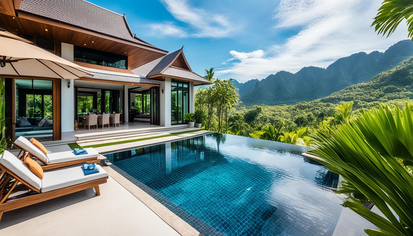 pool villa for groups