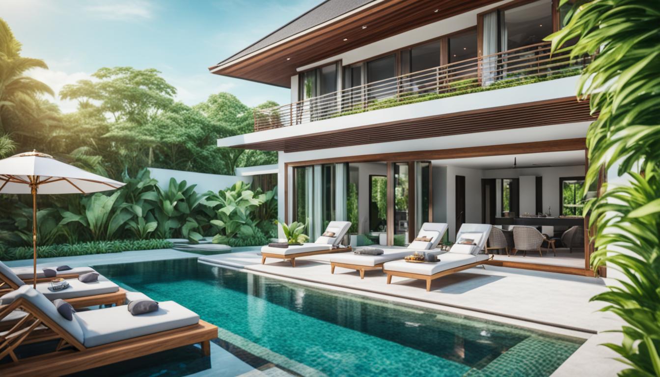 pool villa for parties