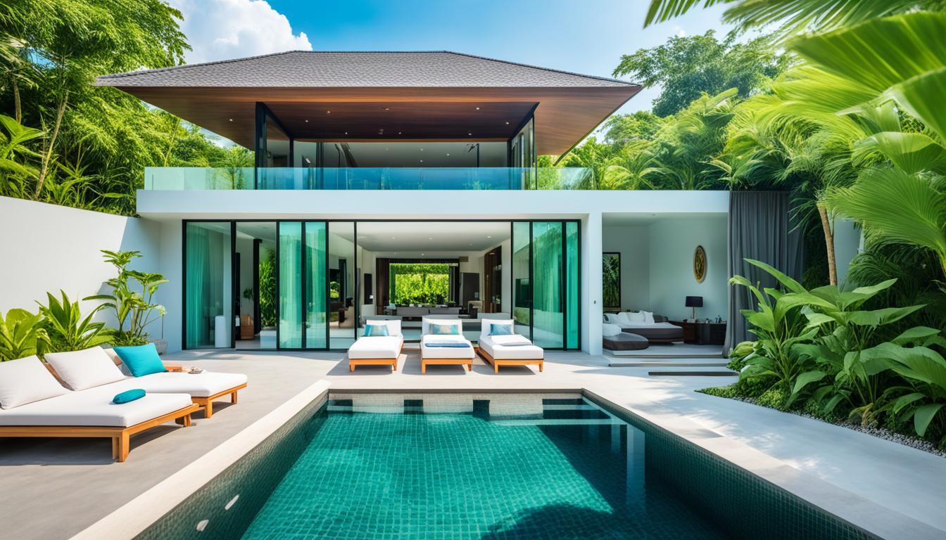 pool villa for relaxation